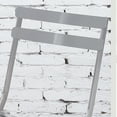 thumbnail image 6 of Furniture of America Trophic Transitional Metal Folding Outdoor Patio Chairs - Set of 2, Gun Metal Finish, 6 of 7