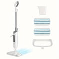 thumbnail image 5 of Floor Cleaning Steam Mop, Lightweight Floor Steam Cleaner for Hardwood/Tile/Laminate Carpet, 2 Washable Pads, Blue/Gray, 5 of 12