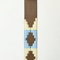 thumbnail image 4 of BAR H EQUINE Western Genuine Leather Dog Collar Embroidered Beige & Light Blue, 4 of 6