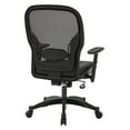 thumbnail image 4 of Professional Breathable Mesh Back Chair with Bonded Leather Seat in Black, 4 of 19