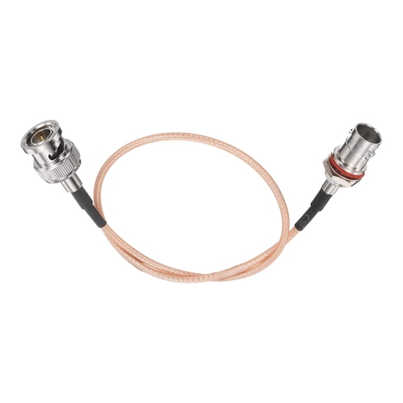 1.64FT 3G-SDI Cable, BNC Male to Female HD-SDI Cable 75 Ohm RG179 Coaxial Video Jumper Video Camera Wire for Camera Surveillance CCTV Monitor Broadcast System, Orange