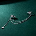 thumbnail image 2 of Pendientes de plata de ley 925 con diseño de estrella Sailing, 2 of 5