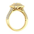 thumbnail image 2 of 1 Carat Cushion Shape Halo Diamond Engagement Ring in 14K Yellow Gold (Ring Size 9.25) (I1-I2 Clarity), 2 of 6