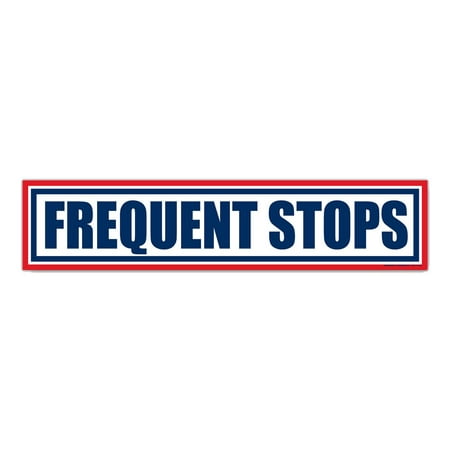 Large Frequent Stops Vehicle Magnet - Mail Delivery, Rural Route Mail Carrier, Meter Reader, Courier - 18