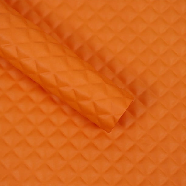 Zhuge Papel para envolver flores, ramo de flores, papel gofrado resistente al agua, papel para envolver flores (naranja)