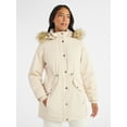 thumbnail image 2 of Time and Tru Women's and Women's Plus Hooded Anorak Jacket with Faux Fur Trim, Heavyweight, Sizes XS-2X, 2 of 6