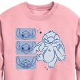 thumbnail image 2 of Disney - Lilo & Stitch - Sketch Drawing Of Stitch - Toddler & Youth Crewneck Fleece Sweatshirt, 2 of 4