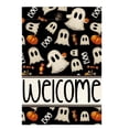 thumbnail image 2 of Halloween Garden Flag 18X12 Inch Cute Ghost Pumpkin Welcome Design Outdoor Fall Decor for Porch Yard Home Single Piece, 2 of 4