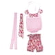 thumbnail image 2 of Camiseta con Pantalones de Recién Nacido Trajes Pieza Forma para Festival Ocasión Cenar Familia Rosado, 2 of 9