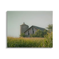 Stupell Industries Soothing Countryside Barn Clear Sky Rural Grass Photograph Gallery Wrapped Canvas Print Wall Art, Design by Daphne Polselli