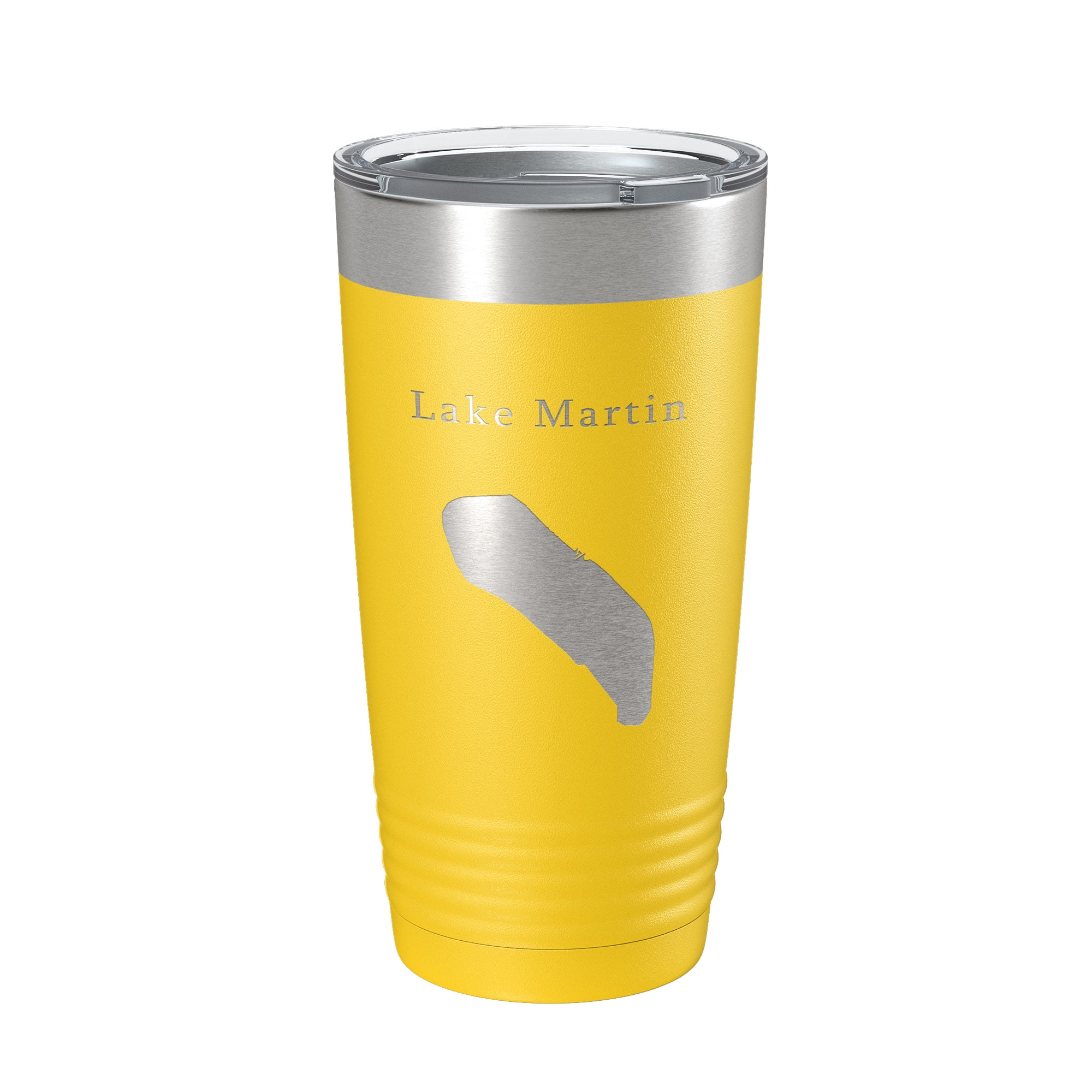 Lake Martin Map Tumbler Travel Mug Insulated Laser Engraved Coffee Cup