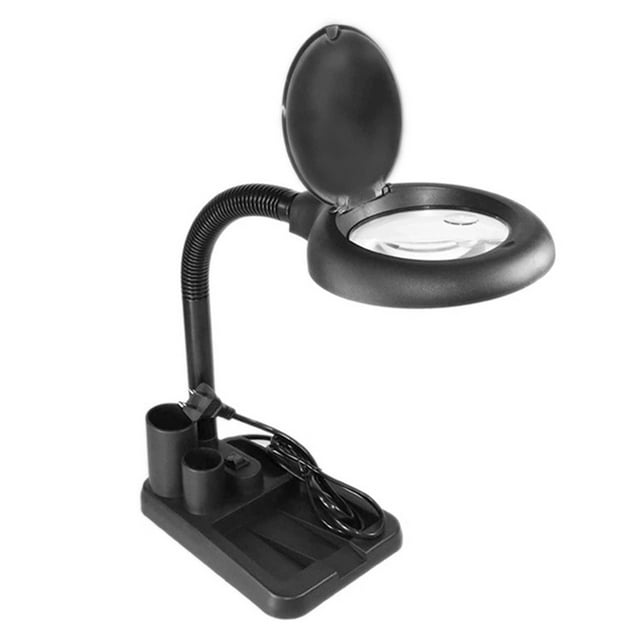 Naiovety Lámpara de aumento, lupa de cristal, mano de obra fina, operación Simple, lupa, pluma de luz, almacenamiento para ancianos, accesorio de Iluminación y accesorios