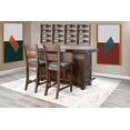 thumbnail image 2 of Sunny Designs 80" Traditional Wood Home Bar with Stools, 2 of 4