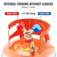 thumbnail image 6 of 30 LBS 400 psi Portable Refrigerant Recovery Tank with Y Valve for Liquid Vapor High Sealing R22 R134A R410A Orange Gray Cylinder, 6 of 6