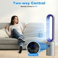 thumbnail image 4 of Advwin Bladeless Tower Fan, Quiet Cooling Air Circulator with 60° Oscillation, 24 Speeds, Purple, 4 of 9