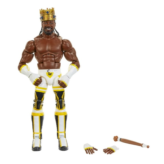 WWE Elite Collection King Woods Action Figure with Accessories, Posable Collectible (6-inch)