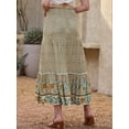 thumbnail image 3 of DARING DIVA Women's Fashion Summer Boho Long Skirt Small Beige, 3 of 6