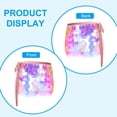 thumbnail image 4 of Uxcell Women's Belly Dance Hip Scarf with Sequins Triangle Wrap Skirts Waist Chain for Party Costume Performance Pink, 4 of 7