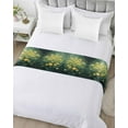 thumbnail image 5 of Xipuska Spring Floral Bed Runners for Twin Size Bed, Decorative Bed Throws for Foot of Bed, Yellow Green Pastoral Botanical Oil Painting Bed Runner Sofa Throw Bedding Scarf Slipcover for Bedroom, 5 of 6