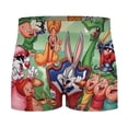 thumbnail image 5 of Looney Tunes Cartoons Mens Boxer Briefs Active Stretch Breathable Underwear, Comfortable Gym Boxer Briefs, 5 of 7