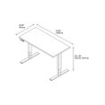 thumbnail image 4 of Move 80 Series 48W x 24D Bureau Réglable en Cerisier Moderne - Bois d'Ingénierie, 4 of 4