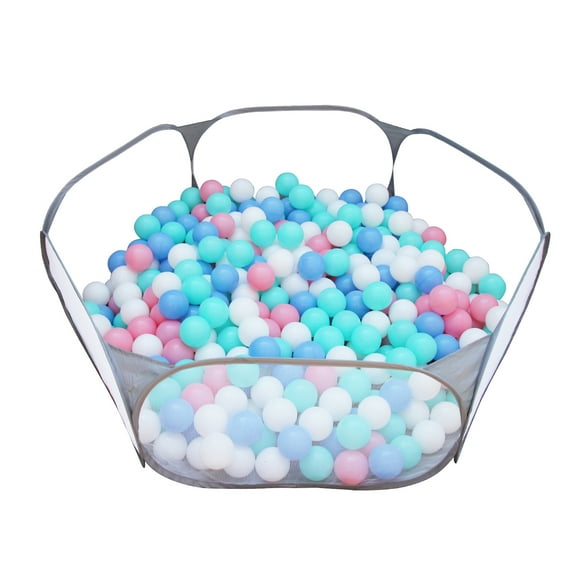 Jacone Portable Cute Grey Hexagon Children Ball Pit, Indoor and Outdoor Easy Folding Ball Play Pool Kids Toy Play Tent with Carry Tote, Balls Not Included