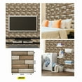 thumbnail image 4 of 3D Self-adhesive Tile Stickers Simulated Wallpaper PVC Decorative Wall Stickers Come with Adhesive Backing Adesivos De Parede, 4 of 6