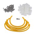 thumbnail image 1 of Paquete de 100 clips de montaje transparentes para luces de cuerda con tornillo, estilo "R" (100 tornillos) 0.25 pulgadas Cola Clips de montaje de luz de cuerda, 1 of 8
