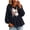 Dark Blue01, variant on Costeam Women Christmas Hoodie Graphic Print Long Sleeve Drawstring Hooded Sweatshirt Loose Fit Ruffle Hem Tunic Top Casual Holiday Winter Fall Soft Cozy Trendy Fashion Clothing