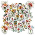 thumbnail image 6 of 35pcs-200pcs Decorative Floral Stickers Bouquet Nature Stickers Garden Stickers for Laptops Notebooks Guitars, 6 of 9