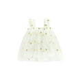 thumbnail image 1 of Qmyliery Toddler Kids Girls Princess Dress Daisy/Fruit Embroidery Sleeveless Sling Dress Summer Casual Mesh Tulle Fluffy Dress, 1 of 7