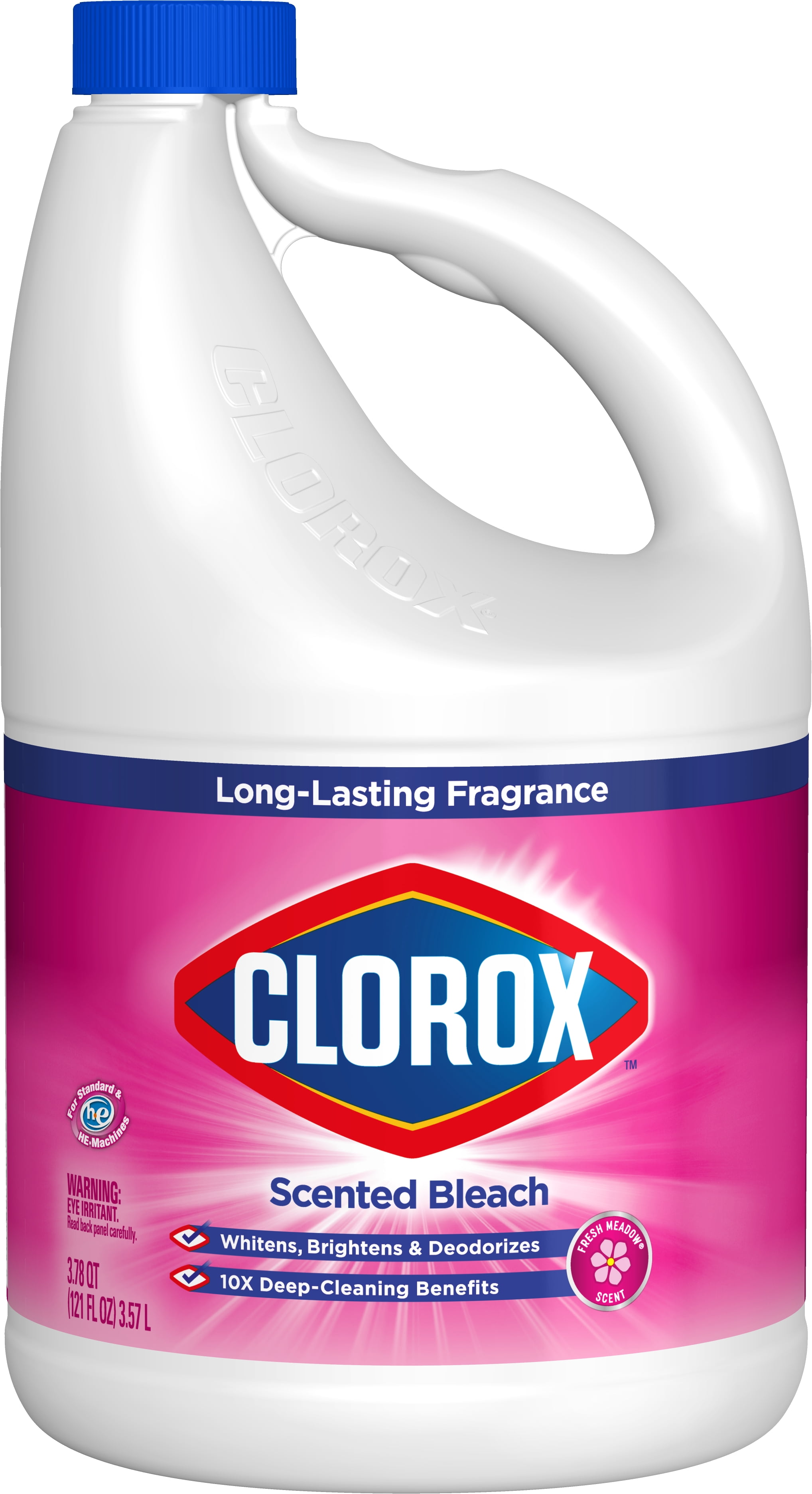 Clorox Scented Bleach, Fresh Meadow Scent, 121 Ounce Bottle