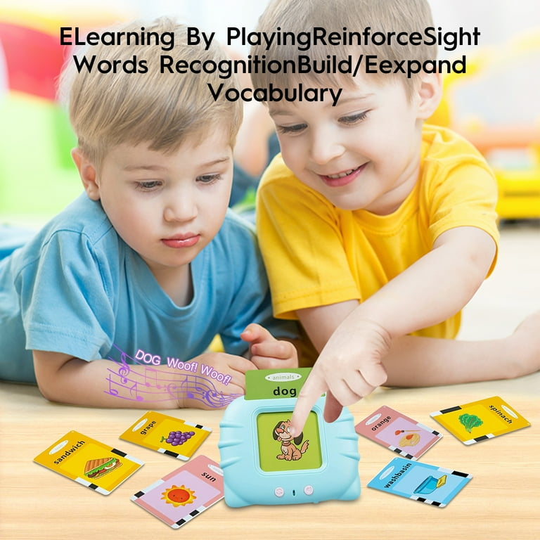 Kids Toddler Talking Flash Cards with 224 Sight Words,Montessori  Toys,Speech Therapy,Autism Sensory Toys,Learning Educational Gifts for Age  1 2 3 4 5