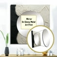 thumbnail image 3 of Designart "Monochrome Paint Merge Minimalism" coastal Square Mirror Wall Decor Coastal - Large Cream Square Bathroom Mirror - Square Printed Wall Mirror Art, 3 of 5