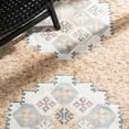 thumbnail image 6 of SAFAVIEH Saffron Beta Geometric Wool Area Rug, Taupe/Ivory, 8' x 10', 6 of 11