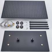 LED Large Rain 16x32 Shower Head Top Sprayer Ceiling Mounted Matte Black