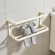 thumbnail image 4 of CaiYueKe Wall Mounted Shoe Rack, Bathroom Slipper Organizer, Punch Free Adhesive Storage Holder, Toilet Slippers Rack, Space Saving Wall Mount Shoe Shelf, Plastic Shoe Rack for Home, 4 of 7