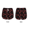 thumbnail image 3 of Susaid Flamingo Print Women's High Waisted Running Shorts Quick Dry Athletic Gym Track Workout Shorts Zip Pocket-X-Large, 3 of 7