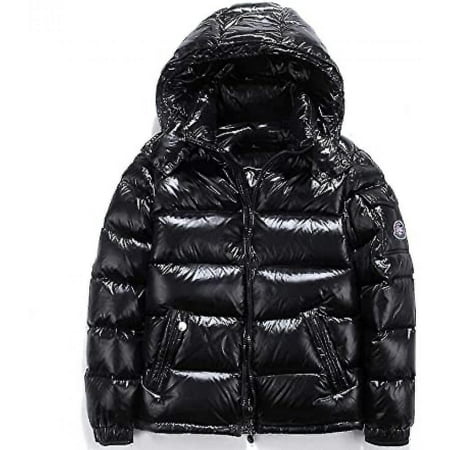Shiny Down Jacket Men's Winter Jacket Stand Collar Down Jacket With ...