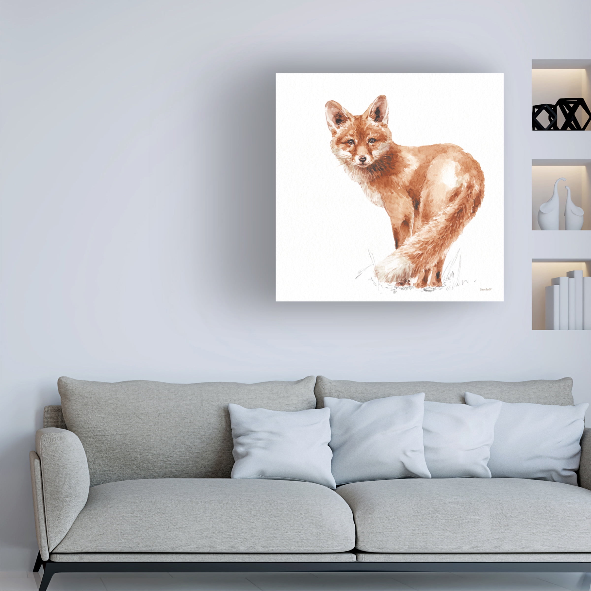 Lisa Audit 'Forest Friends XI Red' Canvas Art