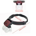 thumbnail image 6 of UNTERING LED Head Magnifiers,BatteryPowered Hands Frees Headband Glasses with LED Professional Jewelers Loupe, 6 of 6