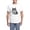 With Blue Strpe Pant, variant on CafePress - Gray Wolf Pajamas - Men's Light Loose Fit Cotton Pajama Set