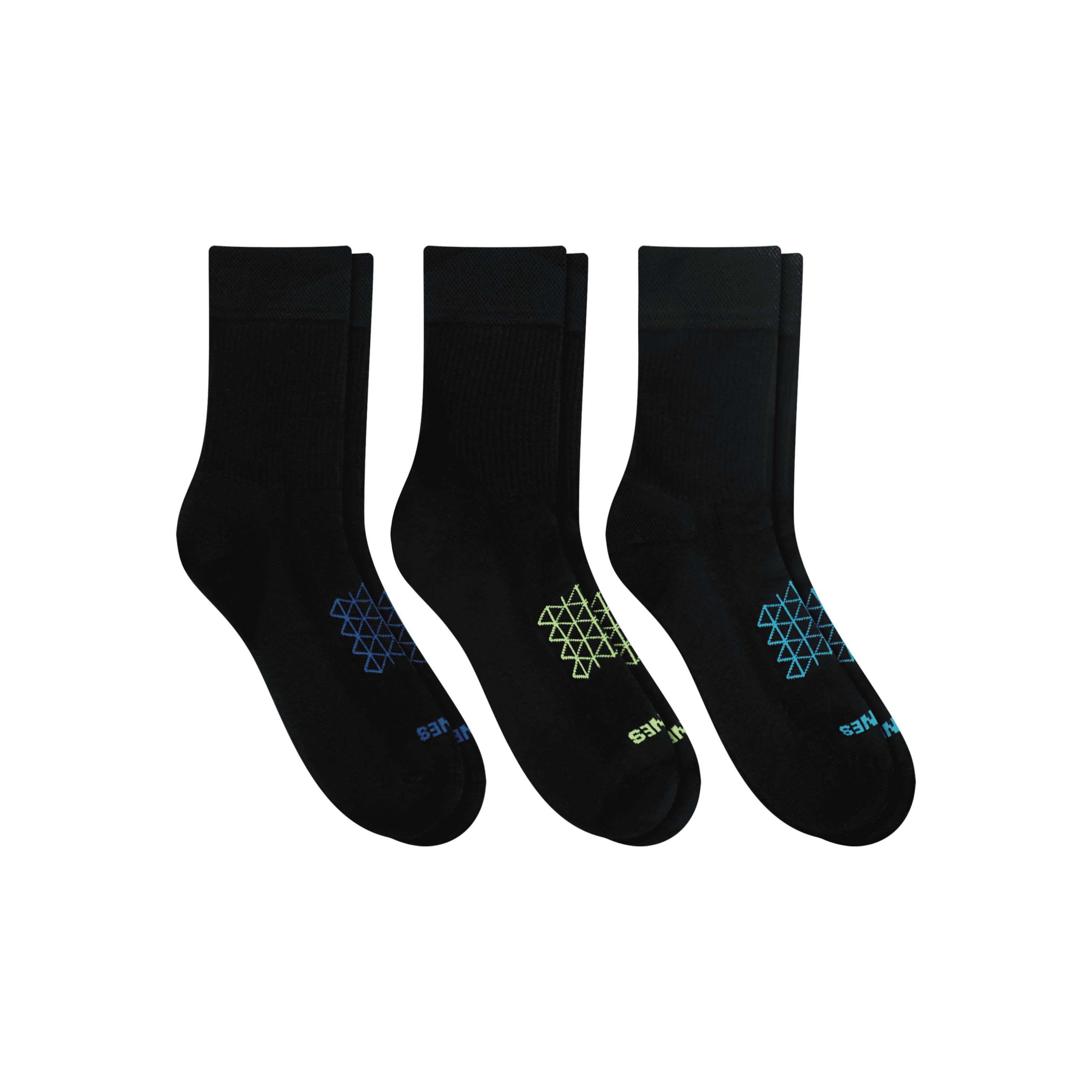 Hanes Mens Crew Socks, Cushioned, Absolute Comfort, 3-Pack, Size 6-12, White Multi