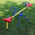 thumbnail image 4 of ACTIVPLAY Red, Yellow, Blue Swivel Teeter Totter, See Saw for Kids, Rust Resistant Powder Coated Steel Frame, Easy to Grasp Safety Handles, 4 of 9