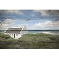 thumbnail image 2 of Kimberly, Allen 14x11 Black Ornate Wood Framed with Double Matting Museum Art Print Titled - Seaside Cottage, 2 of 4
