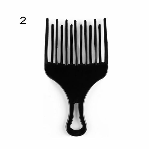 New Anti-static Hairdressing Curly Hair High & Low Gear Teeth Wide Tooth Comb Afro Hair Pick Comb Salon Styling Tool Hair Fork Brush 2
