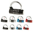thumbnail image 2 of jinwen 4 Digit Dial Combination Suitcase Luggage Code Password Lock Padlock Travel New, 2 of 6