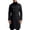 Black, variant on Men's Overcoat Trench Coat Long Trench Coat Vacation Daily Fall Winter Polyester Windproof Soft Outerwear Clothing Apparel Fashion Classic Plain Navy XL