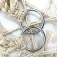 thumbnail image 3 of Hanging Chair Macrame Swing Chair Macrame Hanging Chair Hammock Chair Macrame Swing Knitted Mesh Hanging Chair For Terrace Balcony Garden Living Room Beige, 3 of 8