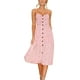 thumbnail image 2 of Vestido con botones,Vestido de verano para mujer, vestido sin mangas con correa ajustable, vestido de verano para mujer, muy recomendado, 2 of 8